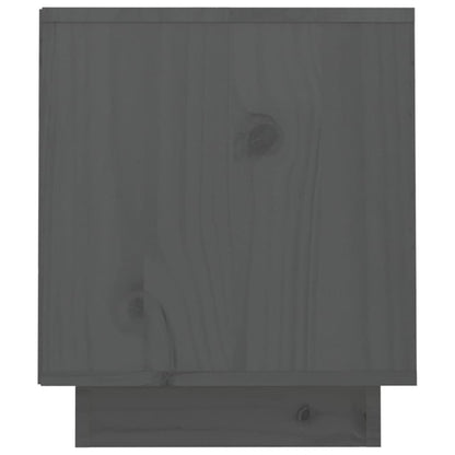 TV-Schrank Grau 70x34x40 cm Massivholz Kiefer - Pazzar.ch