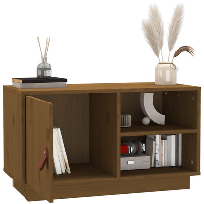 TV-Schrank Honigbraun 70x34x40 cm Massivholz Kiefer - Pazzar.ch