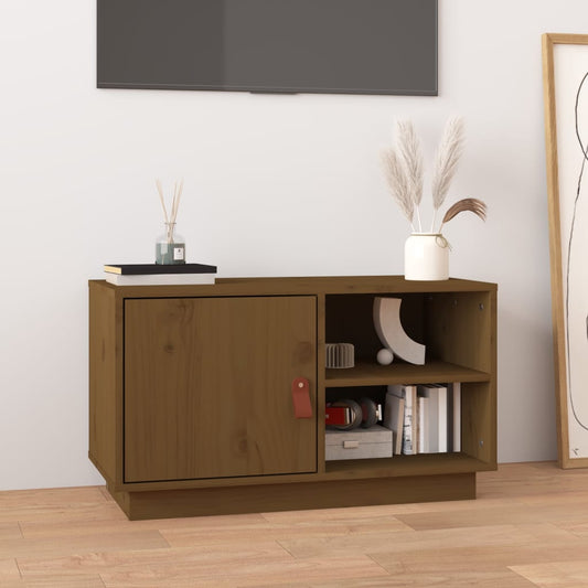 TV-Schrank Honigbraun 70x34x40 cm Massivholz Kiefer - Pazzar.ch