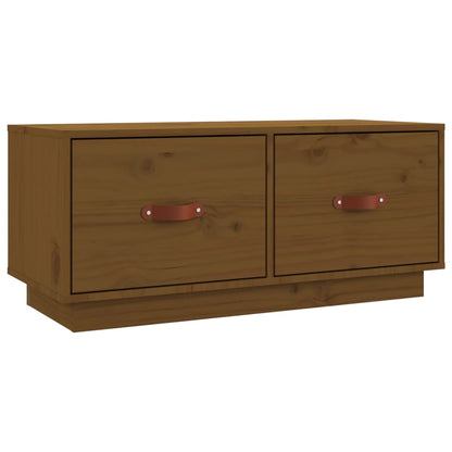 TV-Schrank Honigbraun 80x34x35 cm Massivholz Kiefer - Pazzar.ch