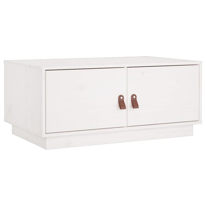 Couchtisch Weiß 80x50x35 cm Massivholz Kiefer - Pazzar.ch