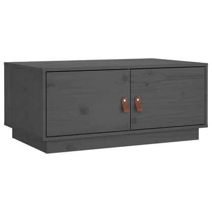 Couchtisch Grau 80x50x35 cm Massivholz Kiefer - Pazzar.ch