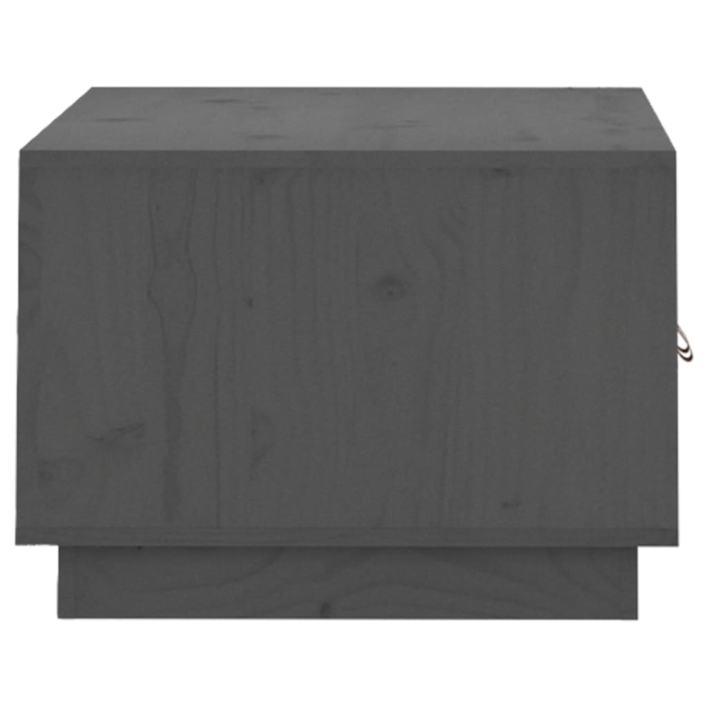 Couchtisch Grau 80x50x35 cm Massivholz Kiefer - Pazzar.ch