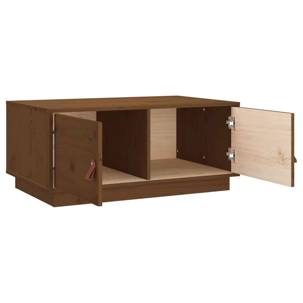 Couchtisch Honigbraun 80x50x35 cm Massivholz Kiefer - Pazzar.ch