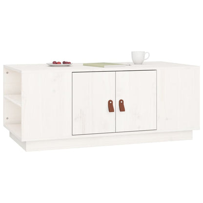Couchtisch Weiß 100x50x41 cm Massivholz Kiefer - Pazzar.ch