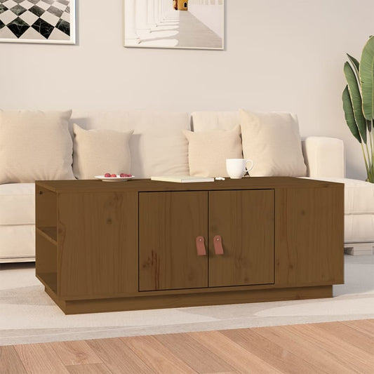 Couchtisch Honigbraun 100x50x41 cm Massivholz Kiefer - Pazzar.ch