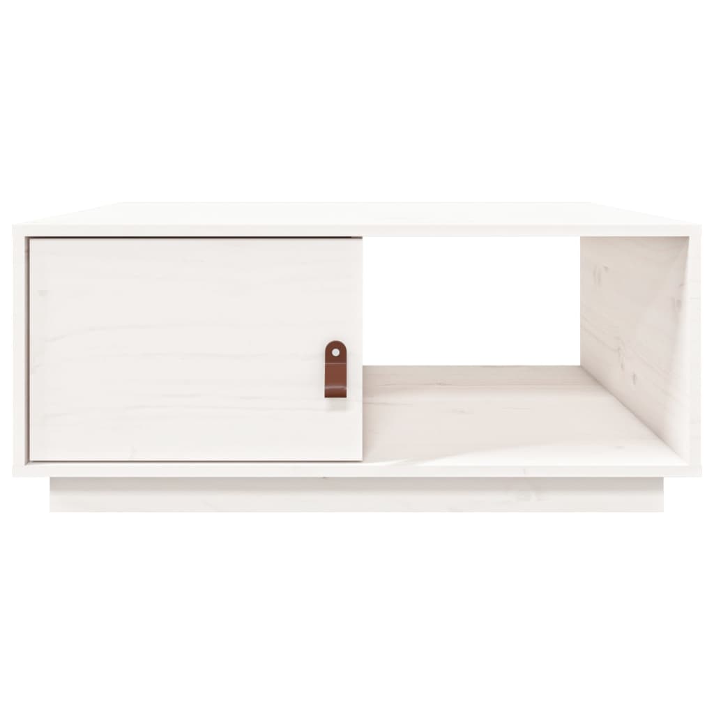 Couchtisch Weiß 80x50x35,5 cm Massivholz Kiefer - Pazzar.ch