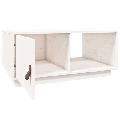 Couchtisch Weiß 80x50x35,5 cm Massivholz Kiefer - Pazzar.ch