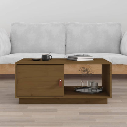 Couchtisch Honigbraun 80x50x35,5 cm Massivholz Kiefer - Pazzar.ch