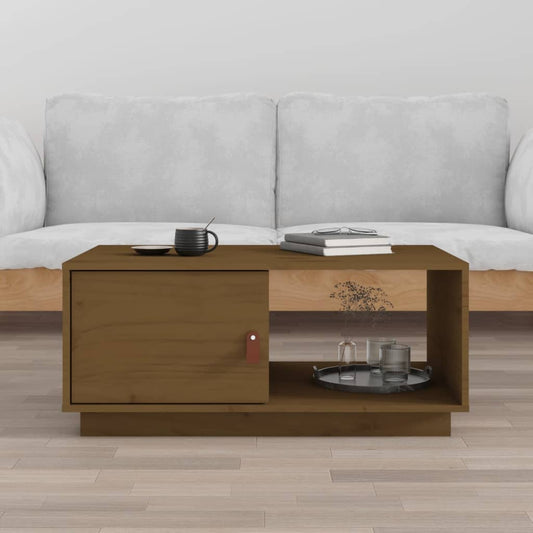 Couchtisch Honigbraun 80x50x35,5 cm Massivholz Kiefer - Pazzar.ch