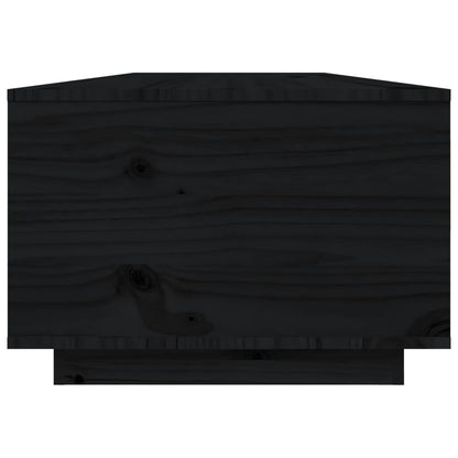 Couchtisch Schwarz 80x50x35,5 cm Massivholz Kiefer - Pazzar.ch