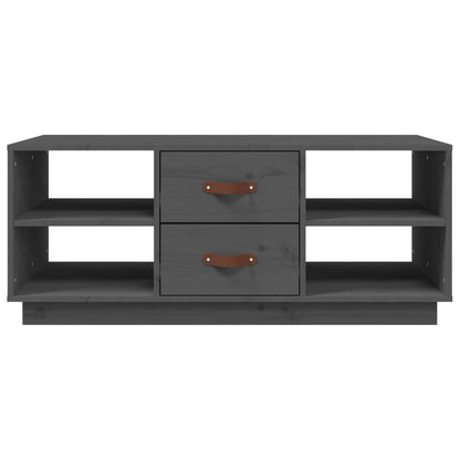 Couchtisch Grau 100x50x41 cm Massivholz Kiefer - Pazzar.ch