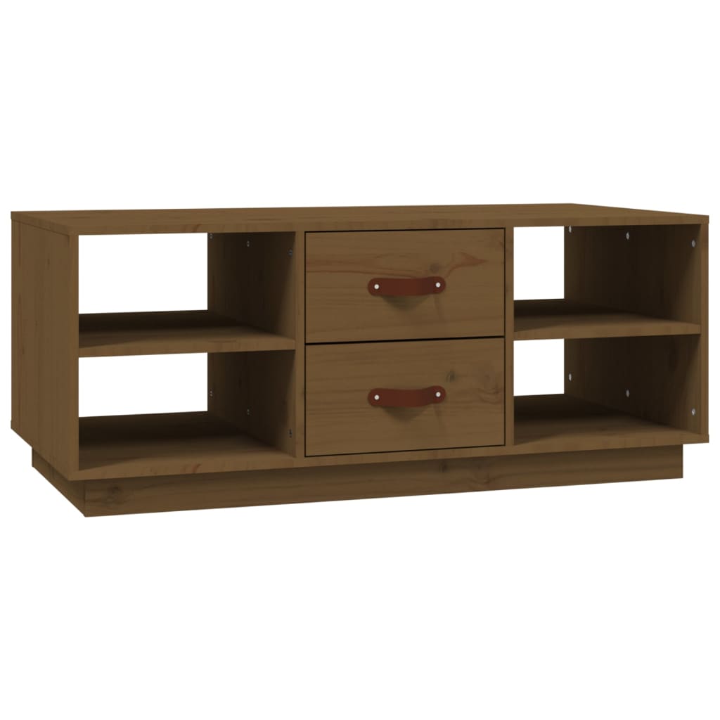 Couchtisch Honigbraun 100x50x41 cm Massivholz Kiefer - Pazzar.ch