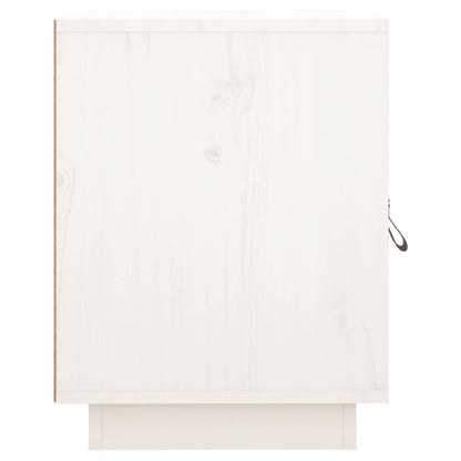 Nachttische 2 Stk. Weiß 40x34x45 cm Massivholz Kiefer - Pazzar.ch
