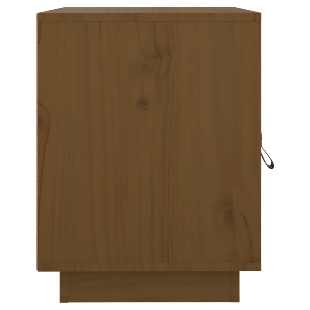 Nachttische 2 Stk. Honigbraun 40x34x45 cm Massivholz Kiefer - Pazzar.ch
