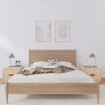 Nachttische 2 Stk. 40x34x35 cm Massivholz Kiefer - Pazzar.ch