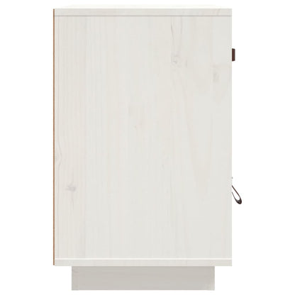 Nachttische 2 Stk. Weiß 40x34x55 cm Massivholz Kiefer - Pazzar.ch