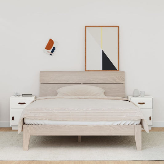 Nachttische 2 Stk. Weiß 40x34x55 cm Massivholz Kiefer - Pazzar.ch
