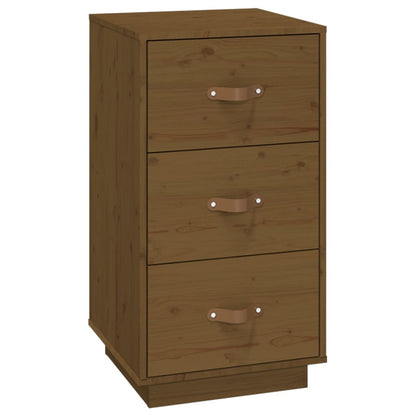 Nachttische 2 Stk. Honigbraun 40x40x75 cm Massivholz Kiefer - Pazzar.ch