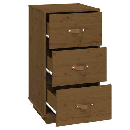 Nachttische 2 Stk. Honigbraun 40x40x75 cm Massivholz Kiefer - Pazzar.ch