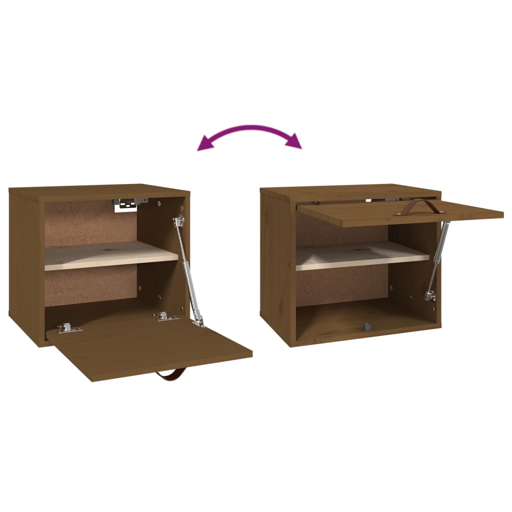 Wandschrank Honigbraun 40x30x35 cm Massivholz Kiefer - Pazzar.ch