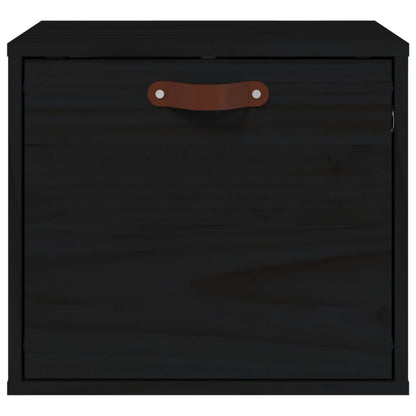 Wandschrank Schwarz 40x30x35 cm Massivholz Kiefer - Pazzar.ch