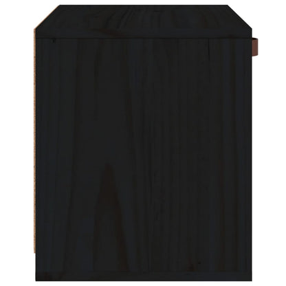 Wandschrank Schwarz 40x30x35 cm Massivholz Kiefer - Pazzar.ch
