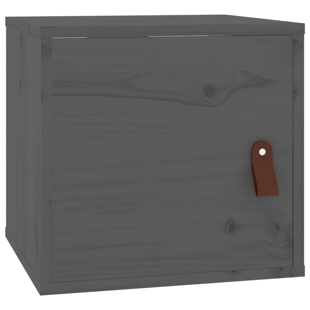 Wandschrank Grau 31,5x30x30 cm Massivholz Kiefer - Pazzar.ch