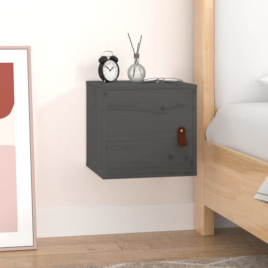 Wandschrank Grau 31,5x30x30 cm Massivholz Kiefer - Pazzar.ch