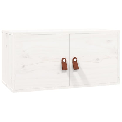 Wandschrank Weiß 60x30x30 cm Massivholz Kiefer - Pazzar.ch