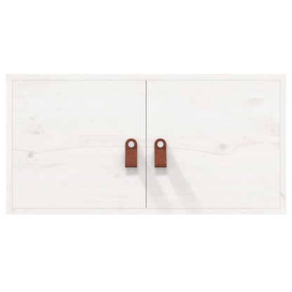 Wandschrank Weiß 60x30x30 cm Massivholz Kiefer - Pazzar.ch