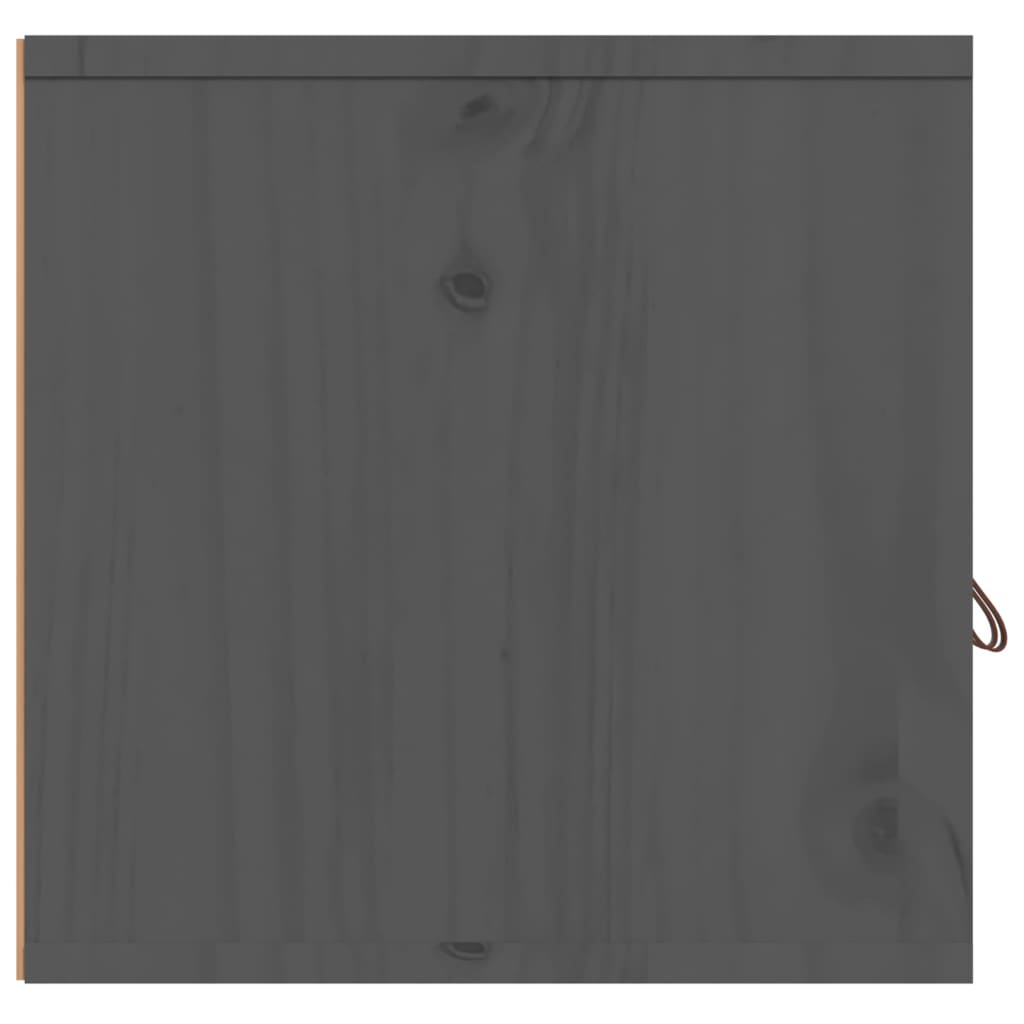 Wandschränke 2 Stk. Grau 60x30x30 cm Massivholz Kiefer - Pazzar.ch