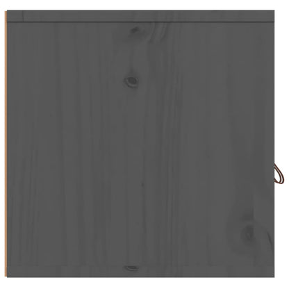 Wandschränke 2 Stk. Grau 60x30x30 cm Massivholz Kiefer - Pazzar.ch