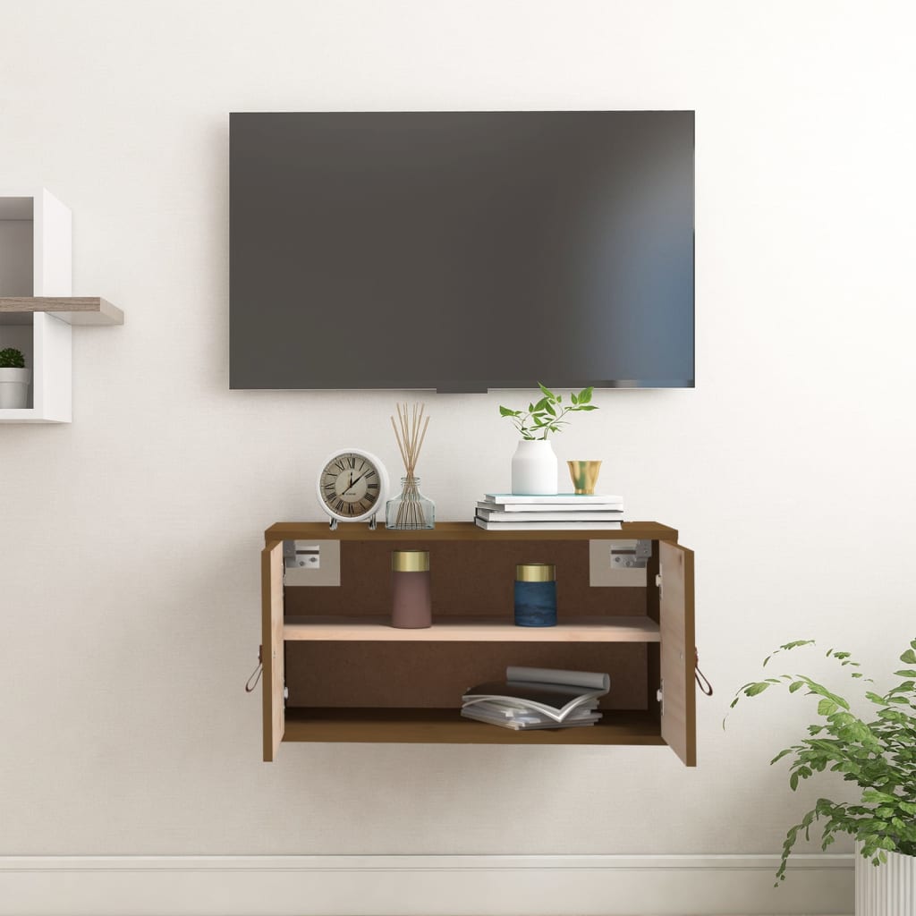 Wandschrank Honigbraun 60x30x30 cm Massivholz Kiefer - Pazzar.ch