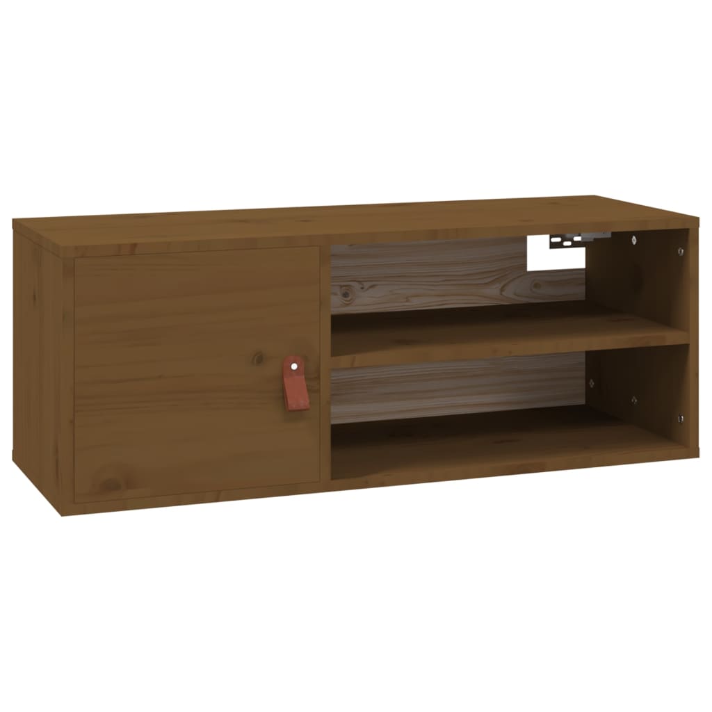 Wandschrank Honigbraun 80x30x30 cm Massivholz Kiefer - Pazzar.ch