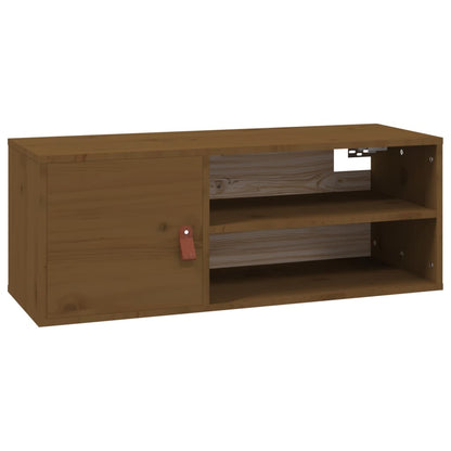 Wandschrank Honigbraun 80x30x30 cm Massivholz Kiefer - Pazzar.ch