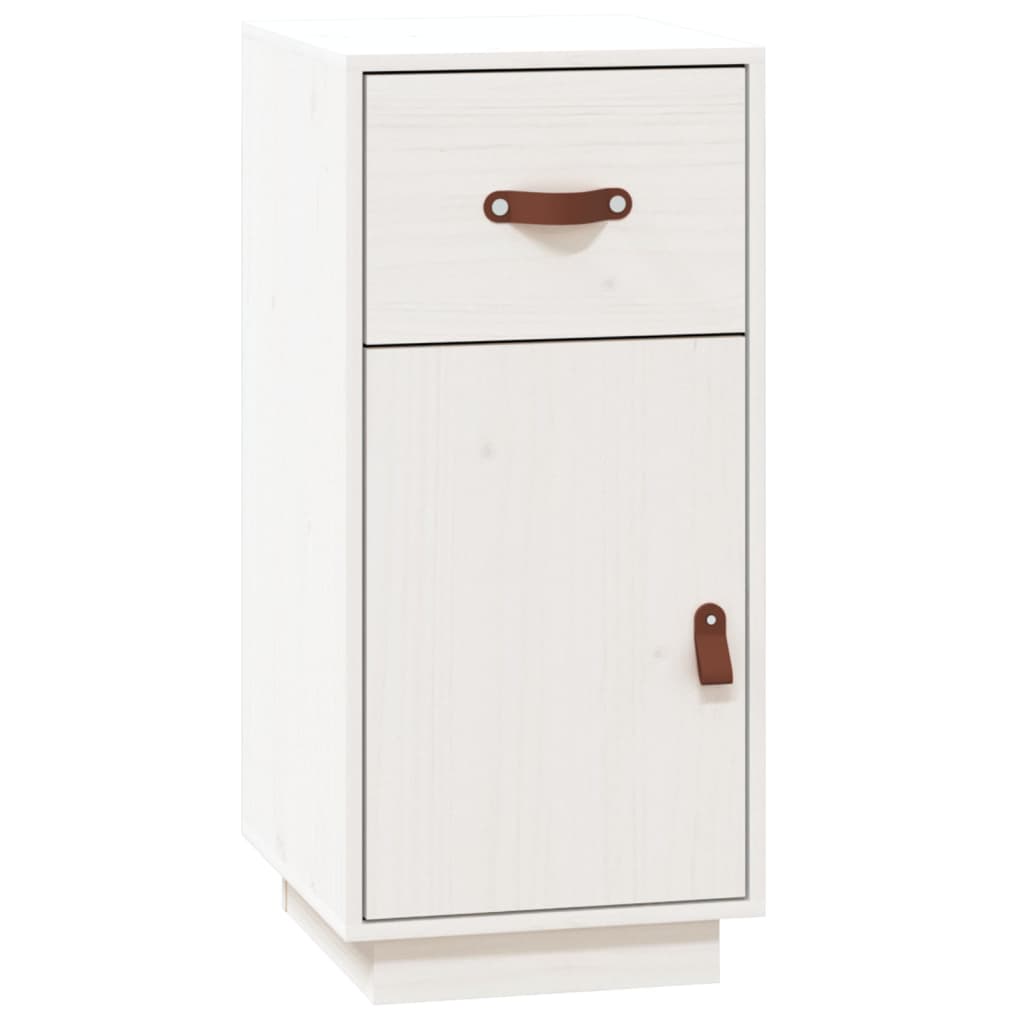 Sideboard Weiß 34x40x75 cm Massivholz Kiefer - Pazzar.ch