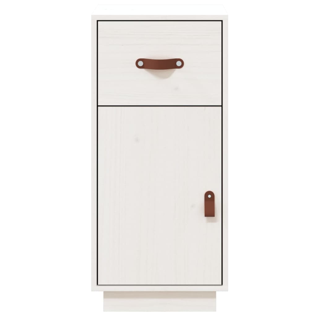 Sideboard Weiß 34x40x75 cm Massivholz Kiefer - Pazzar.ch