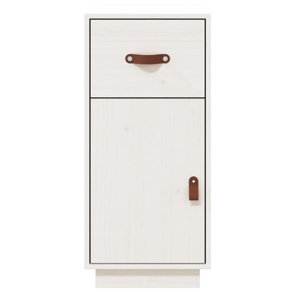 Sideboard Weiß 34x40x75 cm Massivholz Kiefer - Pazzar.ch