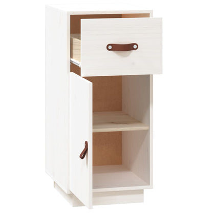 Sideboard Weiß 34x40x75 cm Massivholz Kiefer - Pazzar.ch