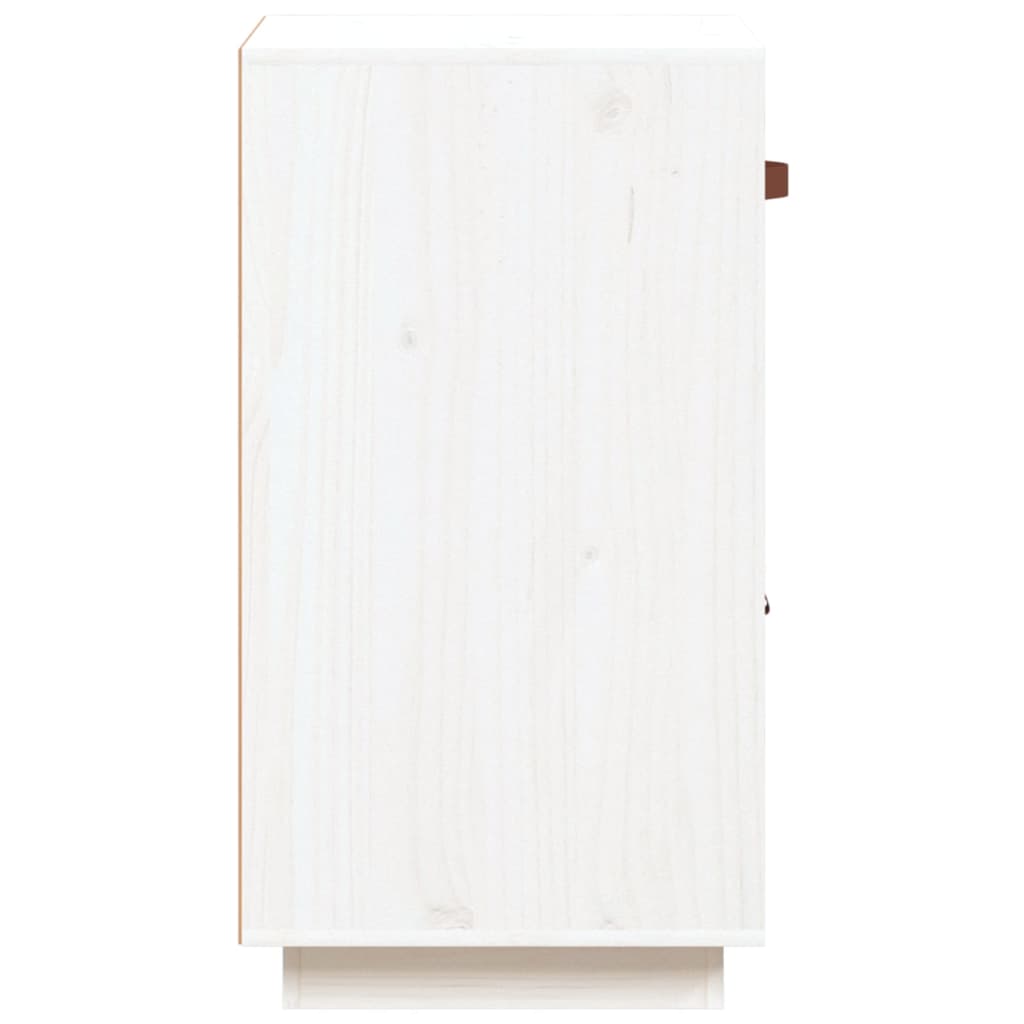 Sideboard Weiß 34x40x75 cm Massivholz Kiefer - Pazzar.ch