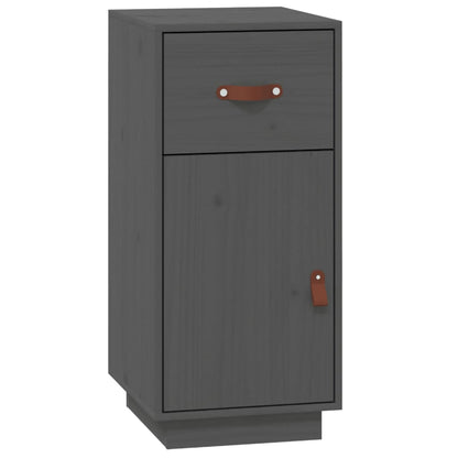 Sideboard Grau 34x40x75 cm Massivholz Kiefer - Pazzar.ch