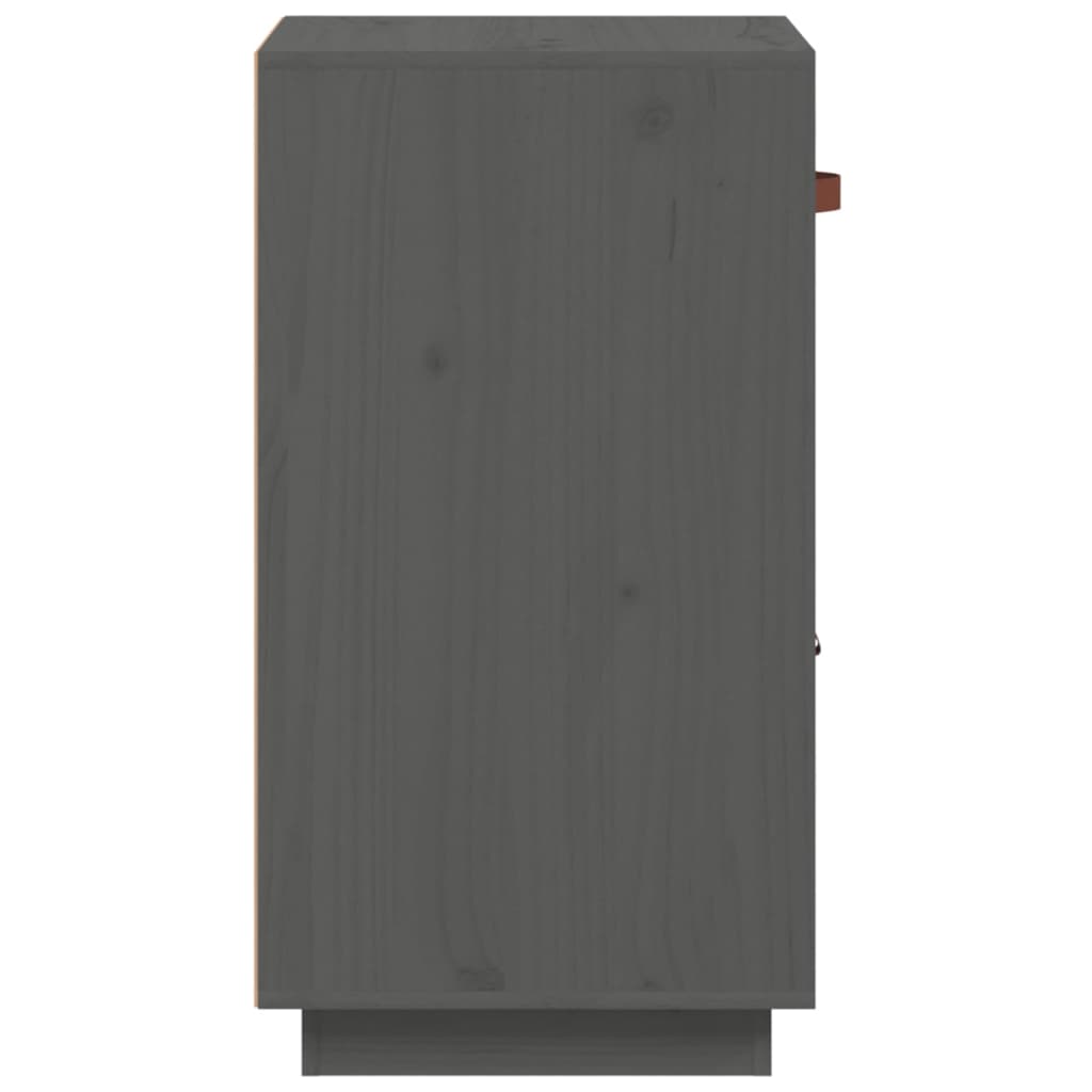 Sideboard Grau 34x40x75 cm Massivholz Kiefer - Pazzar.ch