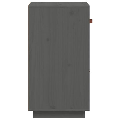 Sideboard Grau 34x40x75 cm Massivholz Kiefer - Pazzar.ch