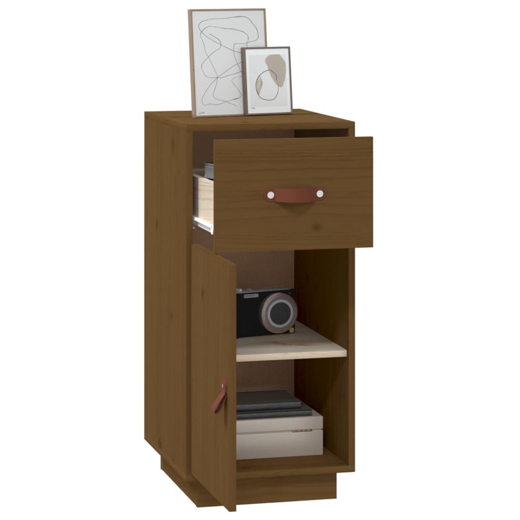 Sideboard Honigbraun 34x40x75 cm Massivholz Kiefer - Pazzar.ch
