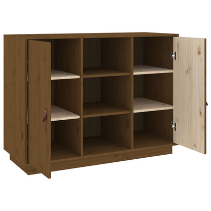 Sideboard Honigbraun 100x40x75 cm Massivholz Kiefer - Pazzar.ch