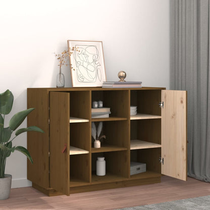 Sideboard Honigbraun 100x40x75 cm Massivholz Kiefer - Pazzar.ch
