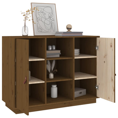 Sideboard Honigbraun 100x40x75 cm Massivholz Kiefer - Pazzar.ch