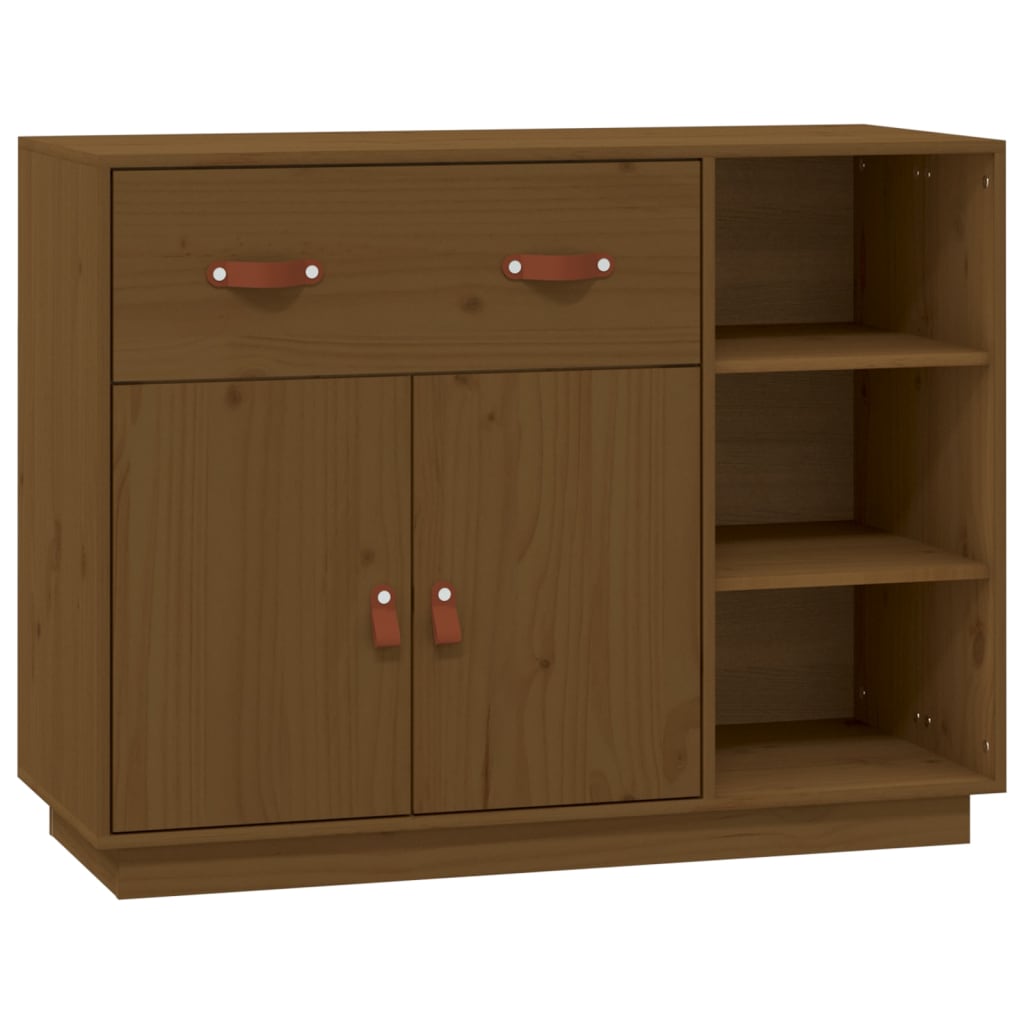 Sideboard Honigbraun 98,5x40x75 cm Massivholz Kiefer - Pazzar.ch