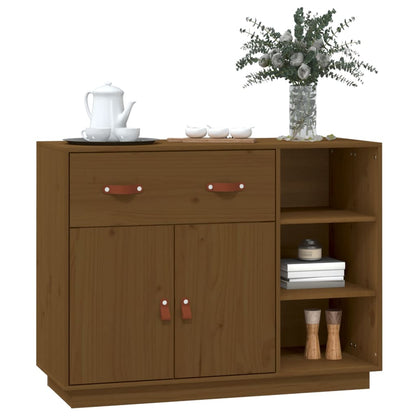 Sideboard Honigbraun 98,5x40x75 cm Massivholz Kiefer - Pazzar.ch